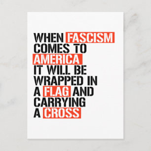 Cartão Postal Quando o fascismo chega à América