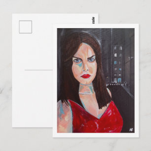 Cartão Postal Quando o Mundo Esqueceu meu Nome Pintura Alfred Fo