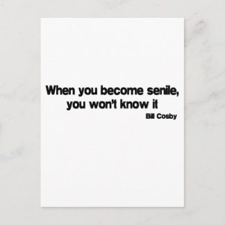 Cartão Postal Quando você é uma citação senil