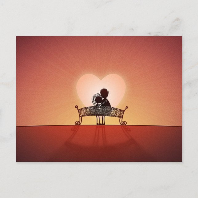 Cartão Postal Quando Você Está Apaixonado (Frente)