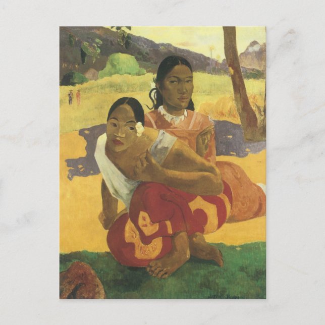 Cartão Postal Quando você vai se Casado de Paul Gauguin, Arte Vi (Frente)