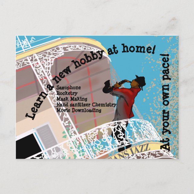 Cartão Postal QUARANTINA HOBBIES por Slipperywindow (Frente)