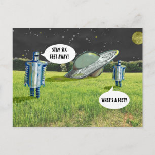 Cartão Postal QUARANTINA ROBÔS DE SEIS PÉS por Jetpackcorps