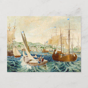 Cartão Postal Quarentena, Staten Island 1833