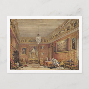 Cartão Postal Quarto de Byron no Palazzo Mocenigo, Veneza (aquar