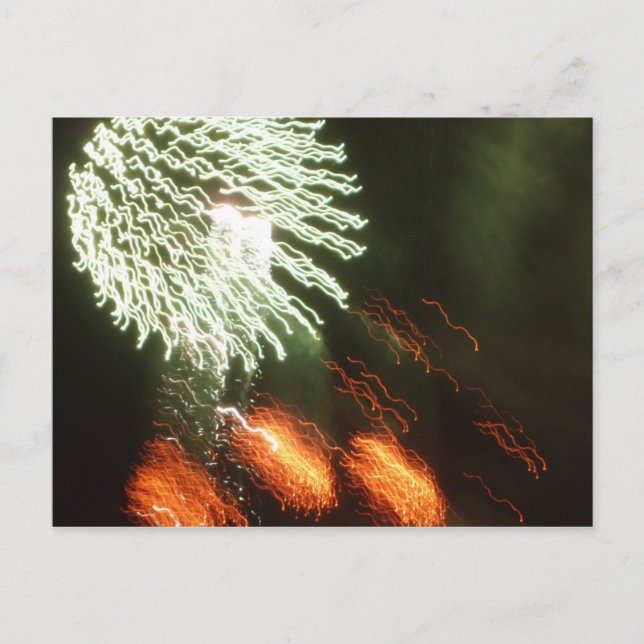 Cartão Postal Quarto de fogos-de-artifício de julho (Frente)