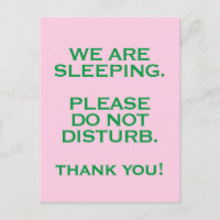 Quarto de Hospital Não Perturbe Placa