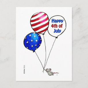 Cartão Postal Quarto de julho - Tenham um dia de folga.