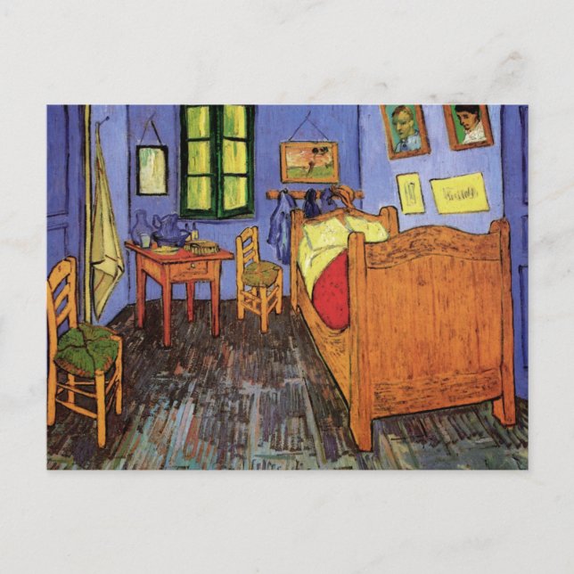 Cartão Postal Quarto de Vincent em Arles por Vincent van Gogh (Frente)