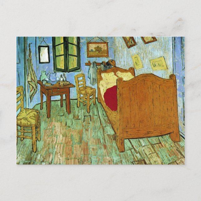 Cartão Postal Quarto em Arles (F484) Van Gogh de Belas Artes (Frente)