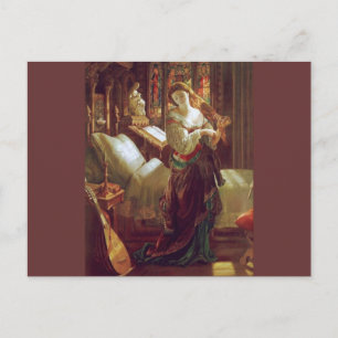 Cartão Postal Quarto feminino medieval