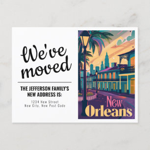 Cartão Postal Quarto Francês de Nova Orleans Louisiana Mudamos