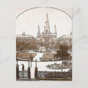 Cartão Postal Quarto Francês Lace Jackson Square 1925