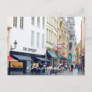Cartão Postal Quarto Latino da Praça do Mercado de Bruxelas