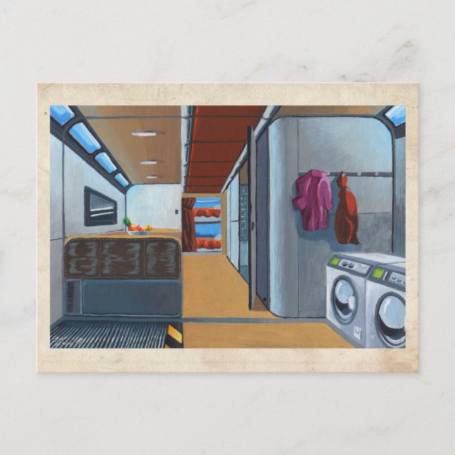 Cartão Postal Quartos Vivos do RocketLodge - Cartão-postal (Frente)