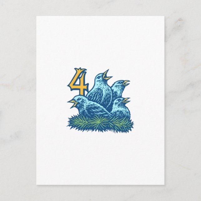 Cartão Postal Quatro Aves Colly (Frente)