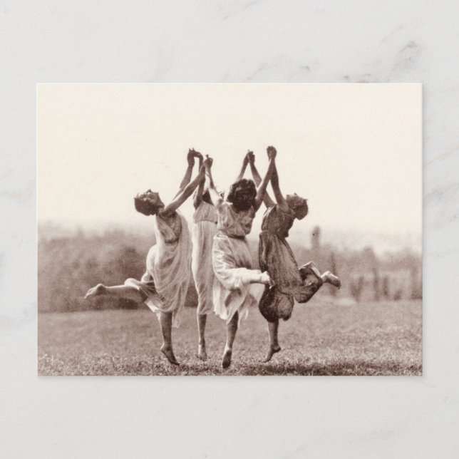 Cartão Postal Quatro Bruxas Dançando Em Monte Verita (Frente)