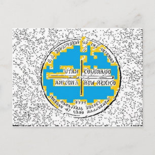 Cartão Postal Quatro Cantos Estados