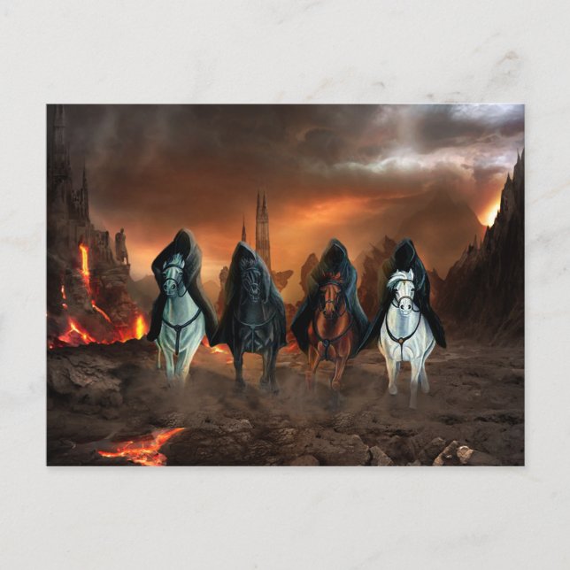 Cartão Postal Quatro Cavalos Do Apocalipse (Frente)