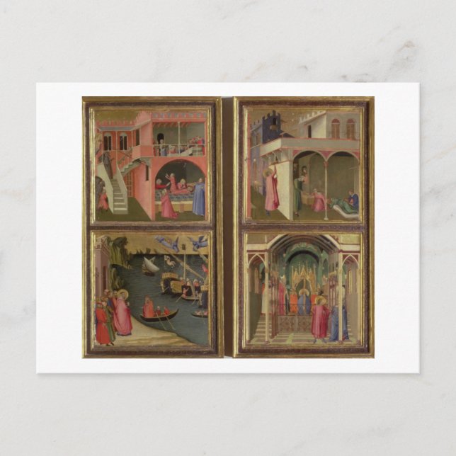 Cartão Postal Quatro Cenas da Vida das Ruas. Nicholas: Ruas. Nic (Frente)