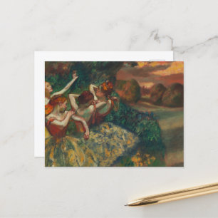 Cartão Postal Quatro Dançarinos, Degas Art