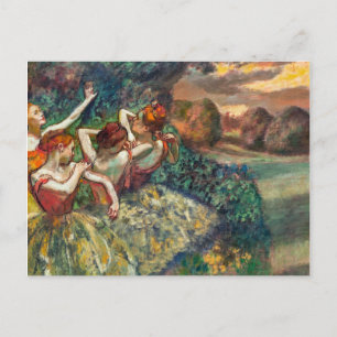 Cartão Postal Quatro Dançarinos Edgar Degas