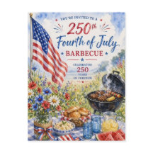 Quatro de Julho 250 Anos Churrasco Patriótico Aqua
