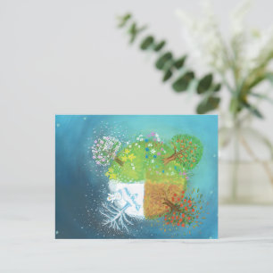 Cartão Postal Quatro estações na Terra