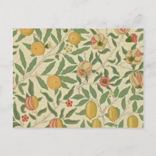 Cartão Postal Quatro Frutas, William Morris