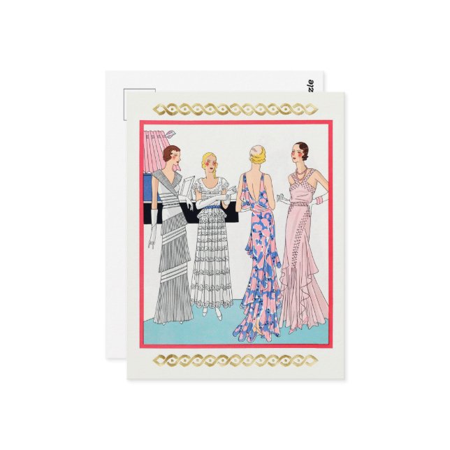 Cartão Postal Quatro mulheres por Dupouy-Magnin (Frente/Verso In Situ)
