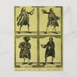 Cartão Postal Quatro papéis trágicos