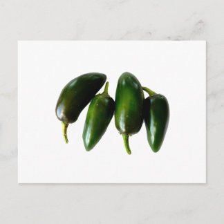 Cartão Postal Quatro Peppers Jalapeno Foto Verde