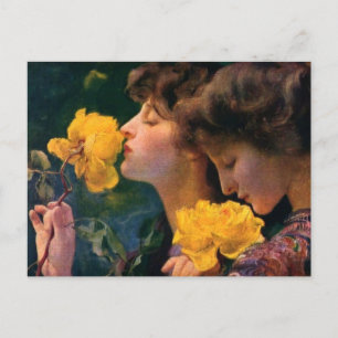Cartão Postal Quatro Rosas de Franz Dvorak