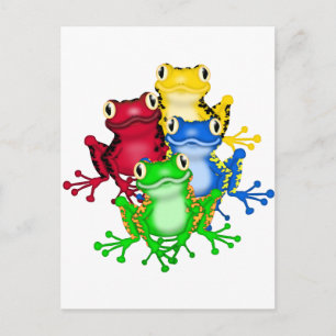 Cartão Postal Quatro Sapos Camisetas e presentes