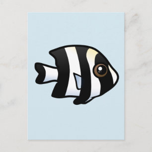 Cartão Postal Quatro Stripe Damselfish