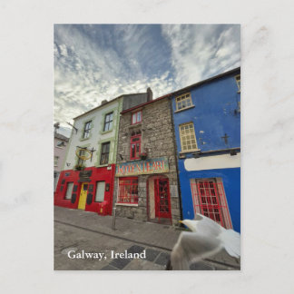Cartão Postal Quay Street no Latino Quarter, Galway Irlanda 2