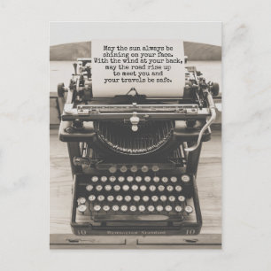 Cartão Postal Que a estrada suba para te conhecer - Viagens segu