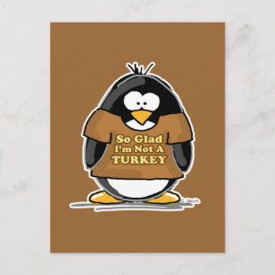 Cartão Postal Que bom que não sou um Pinguim Turco
