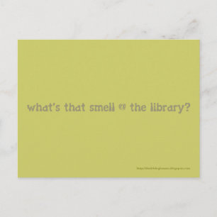 Cartão Postal que cheiro é esse na biblioteca?