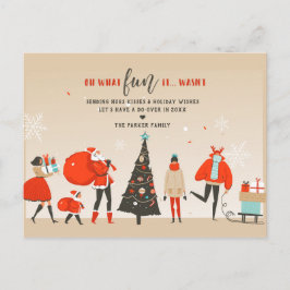 Cartão Postal Que divertido não foi | Feriado de Natal Do-Over