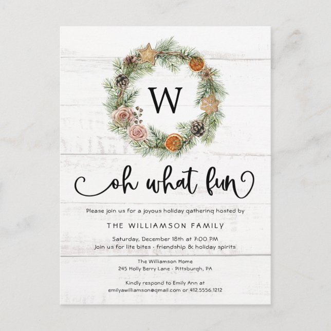 Cartão Postal Que festa de Natal divertida Festa de Natal da Mad (Frente)