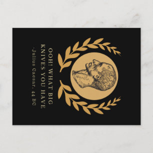 Cartão Postal Que Grandes Facas Você Tem - Júlio César