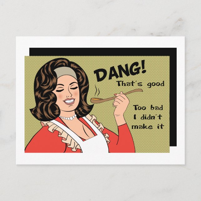 Cartão Postal Que pena que eu não fiz isso eu mesma (Frente)