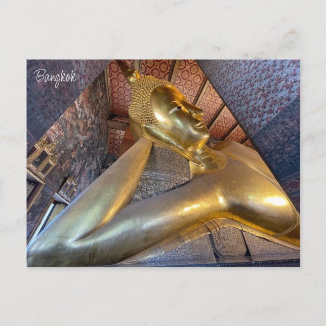 Cartão Postal que pho reclining buddha (Frente)