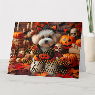 Cartão postal: "Que todos os seus abóboros estejam