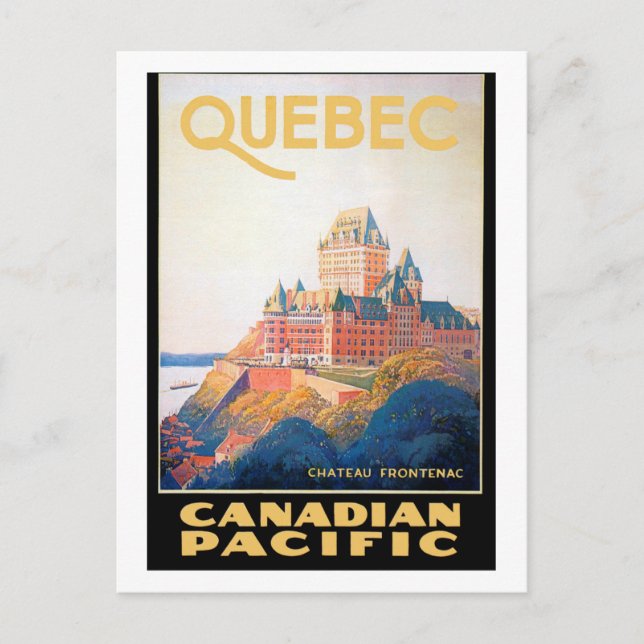 Cartão Postal Quebec - Canadá (Frente)