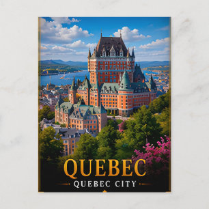 Cartão Postal 📍 Quebec Canadá Recuerdo de viaje para viajeros u