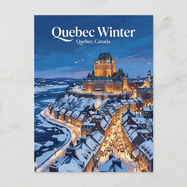 Cartão Postal Quebec City Canada (Frente)
