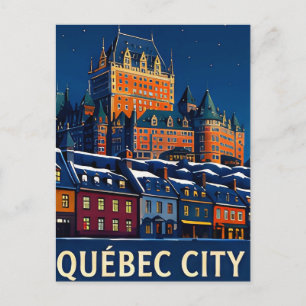 Cartão Postal 🏰 QUÉBEC - Ruas de Contos de Fadas Depois do Anoi