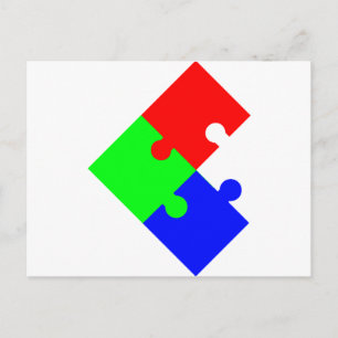 Cartão Postal quebra-cabeça